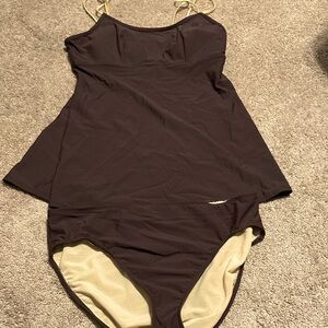 Shape FX Brown Tankini Size 18 Beach Pool